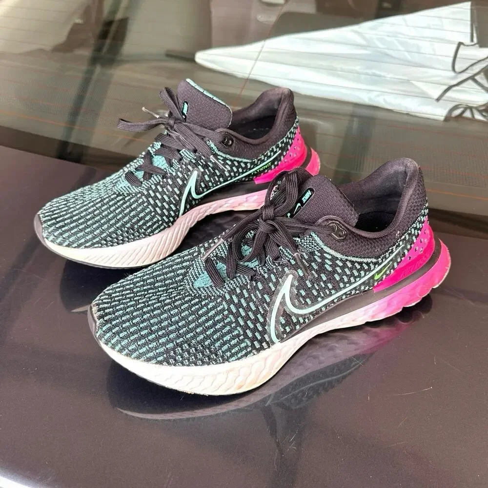 Nike React‎ Infinity Run Flyknit 3 Women's Road Running Athletic Shoes Size 10.5